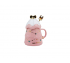 VICENZA CHRISTMAS TREE MUG Y132 PINK